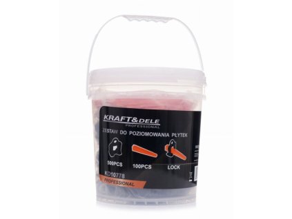 65153 kraft dele kd10778 sada na vyrovnavani dlazdic 600 dilu opakovane pouzitelna