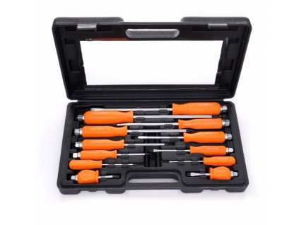 65630 kraft dele kd10946 sroubovaky na podbijeni v kufriku krizove a ploche 12 dilu ergonomicke rukojeti odolna ocel