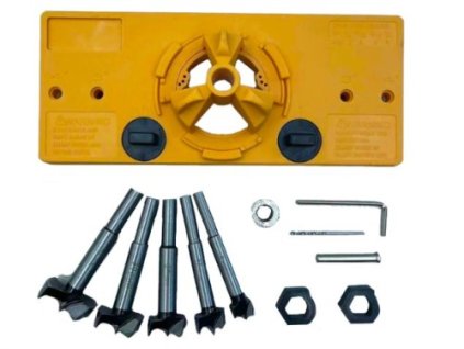 65621 kraft dele kd11251 sablona pro vrtani otvoru na zavesy nerezova ocel prumer 26 mm dorazy 15 35 mm