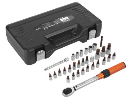 65708 kraft dele kd11394 klic dynamometricky 1 4 5 25 nm 32dilna sada plastovy kufr ergonomicka rukojet