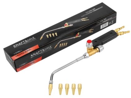 65711 kraft dele kd1823 palnik na tvrde pajeni regulace plynu vymenitelne trysky ergonomicky uchop odolna konstrukce