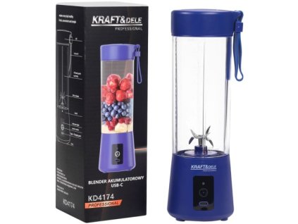 65798 kraft dele kd4174 akumulatorovy bezdratovy blender usb c 400 ml 2 3000 mah 20 000 ot min