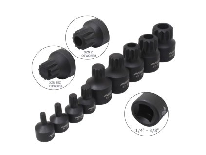 nasadki udarowe niskie xzn 1 4 3 8 na szynie