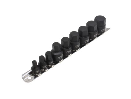 zestaw kluczy nasadowych hex calowe 1 4 3 8