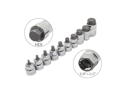 nasadki niskoprofilowe hex 3 8 1 2 na szynie