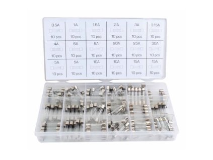 180 pcs 6x30mm quick blow glass fuse set