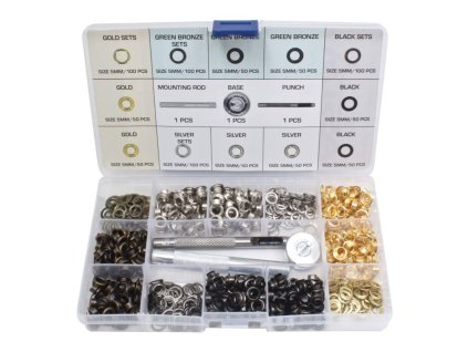 zestaw narzedzi do przelotek z oczkami 5mm 403 el