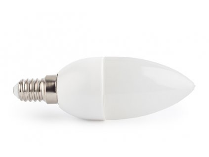 LED žárovka E14 bílá studená 6W C37 AP
