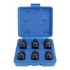 6pcs 1 2 dr torx impact bit socket set