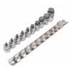 low profile sae hex bit socket set