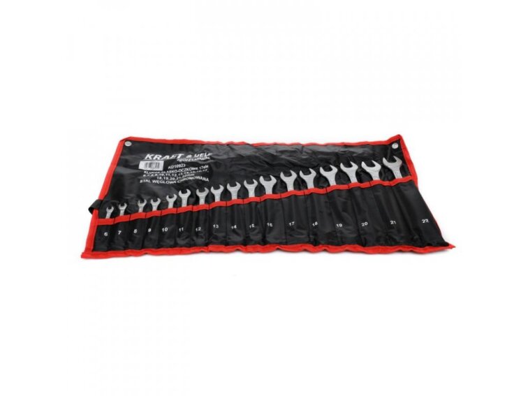 Kraft&Dele KD10923, Sada očko-plochých klíčů 17 ks