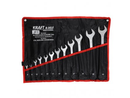 Kraft&Dele KD10926, Sada očko-plochých klíčů 12 ks
