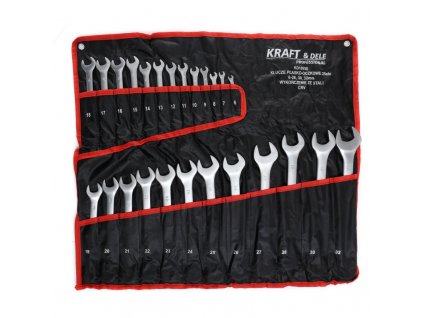 Kraft&Dele KD10930, Sada oboustranných očkových klíčů 25 ks