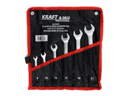 Kraft&Dele KD10935, Sada očko-plochých klíčů 6 ks