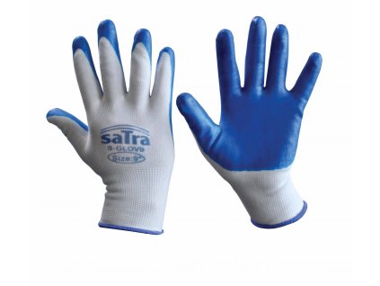 Asta S-GLOV9, Pracovní rukavice nylon/nitril, vel. 9, 12ks