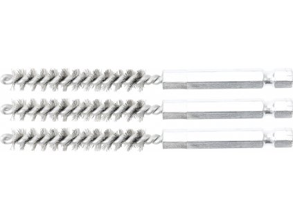 BGS 3078-8-S, Sada ocelových kartáčů | 8 mm | 6,3 mm (1/4") | 3dílná