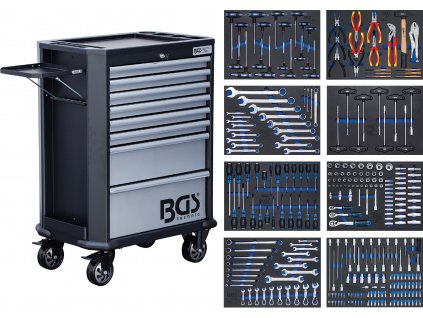 BGS 4007, Dílenský vozík | 8 zásuvek | se 299 nástroji