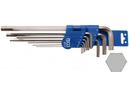 BGS 8512, Sada speciálních úhlových klíčů | vnitřní šestihran 1,5 - 10 mm | 9dílná