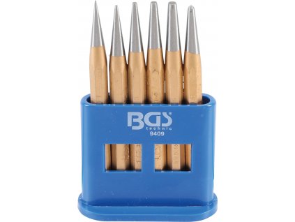 BGS 9409, Sada vyrážečů/důlčíků | 120 mm | 1 - 5 mm | 6dílná