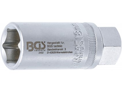 BGS 2402, Nástrčná hlavice na zapalovací svíčky, šestihranná | 12,5 mm (1/2") | 18 mm