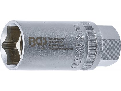 BGS 2403, Nástrčná hlavice na zapalovací svíčky, šestihranná | 12,5 mm (1/2") | 21 mm
