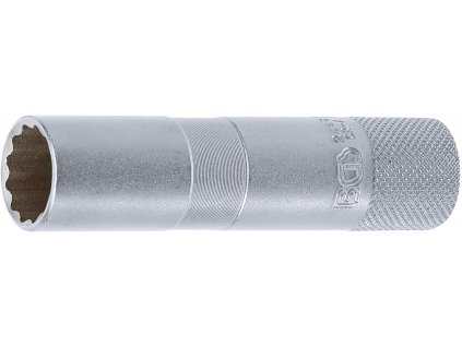 BGS 2448, Nástrčná hlavice na zapalovací svíčky s přídržnou gumou, dvanáctihranná, dlouhá | 10 mm (3/8") | 16 mm