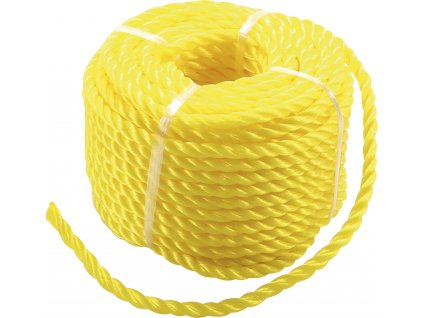 BGS 80805, Plastové/univerzální lano | 6 mm x 20 m | žluté