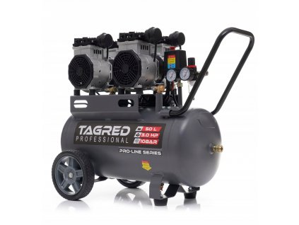 Tagred TA3385, Bezolejový kompresor s odlučovačem 50l, 230V, 4 písty, 2x1500W 10 BAR 1