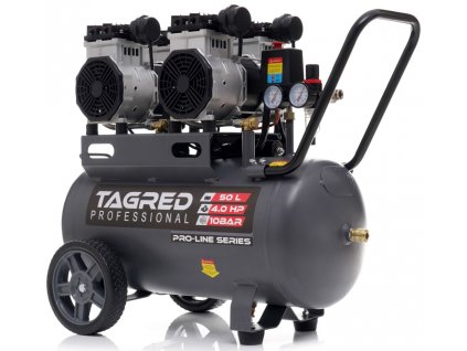 Tagred TA3386, Bezolejový kompresor s odlučovačem 50l, 230V, 4 písty, 4000W 10 BAR 1