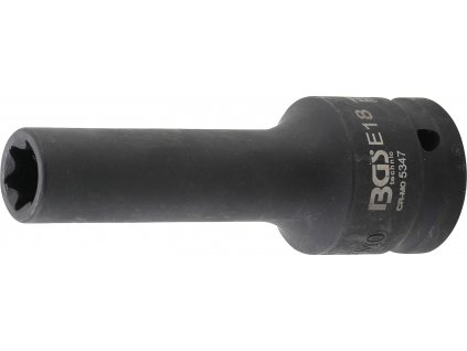 BGS 5347, Silová nástrčná hlavice E-profil, prodloužená | 20 mm (3/4") | E18