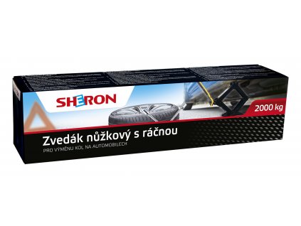 SHERON Zvedák nůžkový 2000 kg s ráčnou