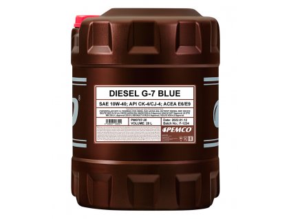 PEMCO Diesel G-7 10W-40 E6/E9 (E8/E11) 20 lt