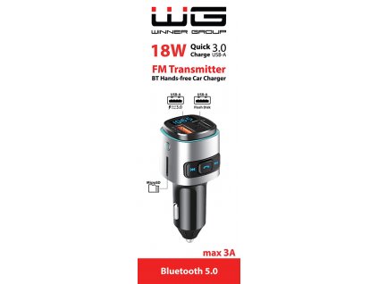 WG FM Transmitter s rychlonabíjením