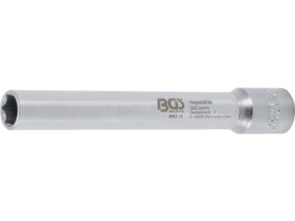 BGS 9863-10, Nástrčná hlavice šestihranná, extra prodloužené | 10 mm (3/8") | 10 mm