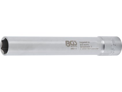 BGS 9863-12, Nástrčná hlavice šestihranná, extra prodloužené | 10 mm (3/8") | 12 mm