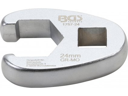 BGS 1757-24, Plochý otevřený klíč | 12,5 mm (1/2") | 24 mm