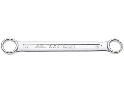 BGS 30334, Oboustranný očkový klíč | velmi plochý | 14 x 15 mm