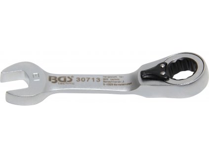 BGS 30713, Ráčnový očkoplochý klíč | krátký | přepínatelný | 13 mm