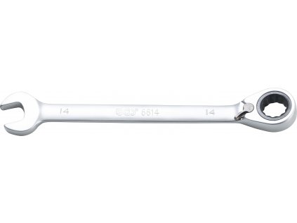 BGS 6614, Ráčnový očkoplochý klíč | přepínatelný | 14 mm