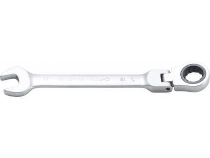 BGS 6715, Ráčnový očkoplochý klíč | kloubový | 15 mm