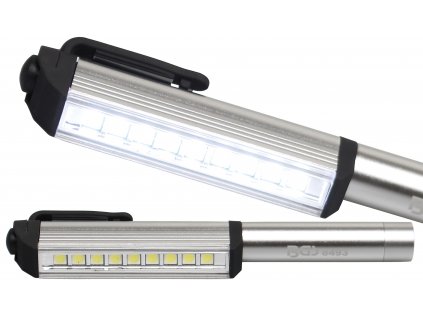 BGS 8493, Hliníková LED lampa, design tužka, s 9 LED