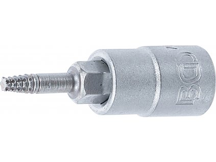 BGS 7098-T10, Nástrčná hlavice pro povolení poškozených šroubů | vnitřní čtyřhran 6,3 mm (1/4") | pro defektní T-profil (pro Torx) T10