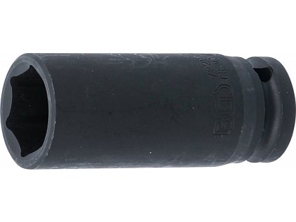 BGS 7222, Silová nástrčná hlavice, šestihranná, prodloužená | 12,5 mm (1/2") | 22 mm