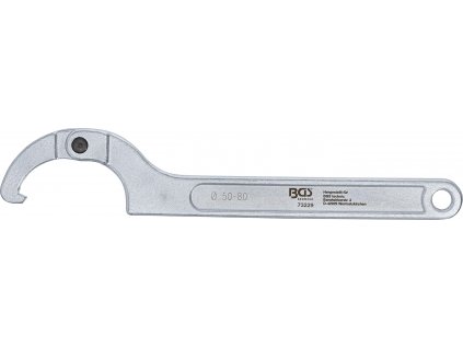 BGS 73229, Kloubový hákový klíč s výstupkem | 50 - 80 mm