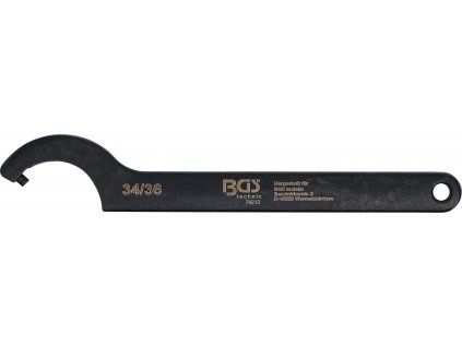 BGS 74213, Hákový klíč s čepem | 34 - 36 mm