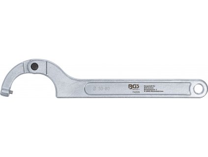 BGS 74229, Kloubový hákový klíč s čepem | 50 - 80 mm