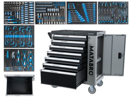 Matabro MB-TC01, Dílenský vozík s nářadím | 259 ks