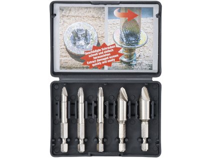 BGS 50410, Sada pro povolení poškozených šroubů | #0 - #3 | 5dílná