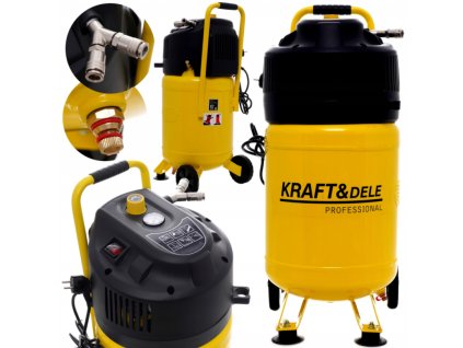 POUŽITO - Kraft&Dele KD1417, Bezolejový kompresor 30 l 10 bar