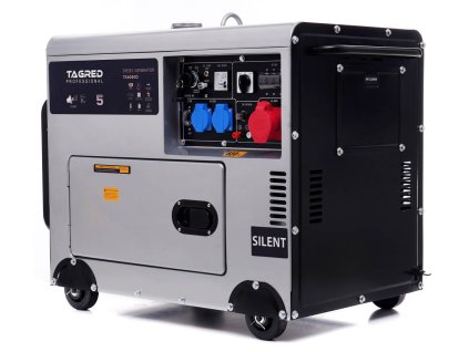 POUŽITO - Tagred TA6000D, Dieselová elektrocentrála 11150 W, se stabilizátorem AVR, 230/400V